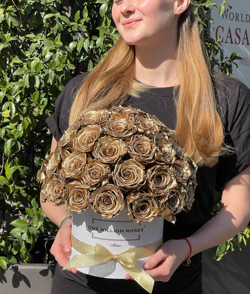 Senza Tempo - Small Sfera- Rose lilla  - Scatola Bianca
