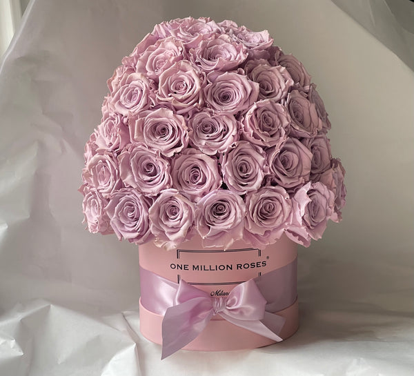 Senza Tempo - Small Sfera- Rose lilla  - Scatola Rosa
