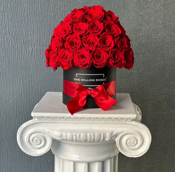 SENZA TEMPO - SMALL SFERA - ROSE ROSSE - SCATOLA NERA