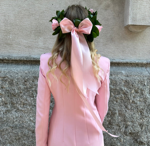 Senza Tempo - Corona di alloro rosa