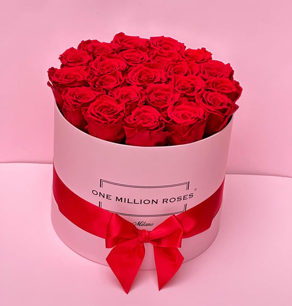 Senza Tempo - Medium Box - Rose Rosse - Scatola Rosa