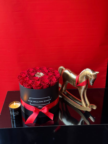Senza Tempo - Rose Rosse e Oro - Scatola Nera
