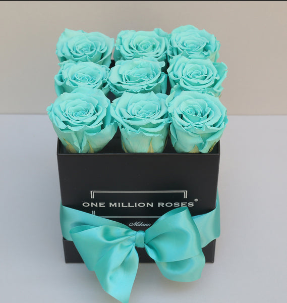 Senza Tempo - Cube Box - Rose Tiffani blue - Scatola Nera