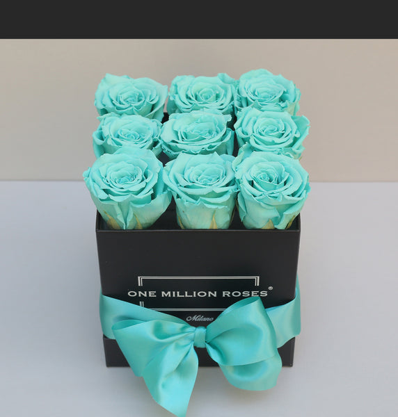 Senza Tempo - Cube Box - Rose Tiffani blue - Scatola Nera