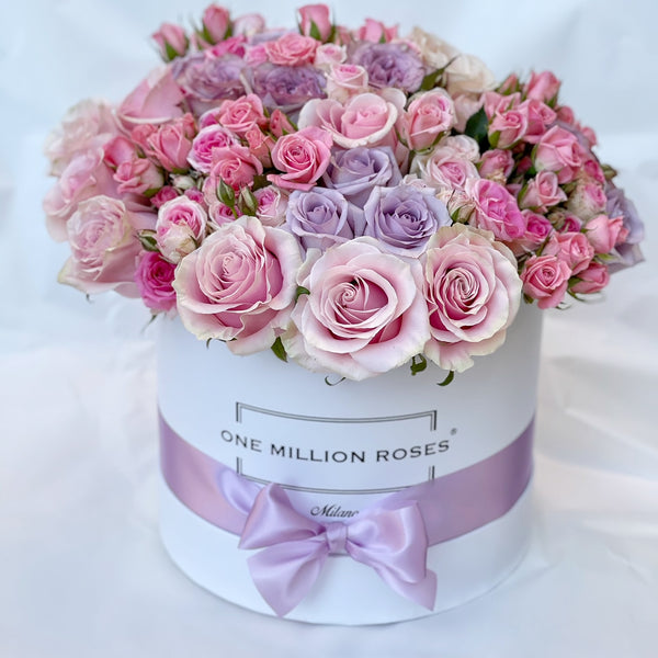 Classic Collection - Medium - Rose Mix Rosa e Lilla - Scatola Bianca