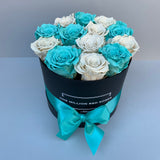Senza Tempo - Small Box - Rose Tiffany e Bianche - Scatola Nera