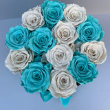 Senza Tempo - Small Box - Rose Tiffany e Bianche - Scatola Nera