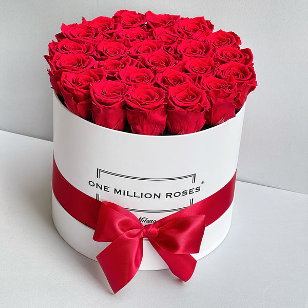 Senza Tempo - Medium Box - Rose Rosse - Scatola Bianca