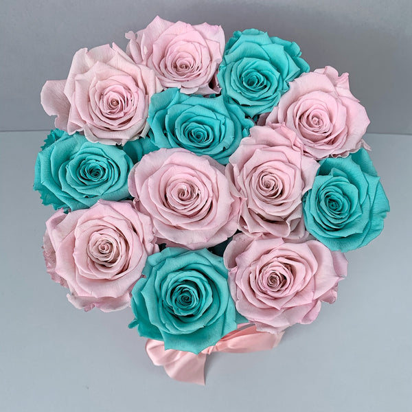 Senza Tempo - Small Box - Rose Tiffany e Rosa - Scatola Rosa