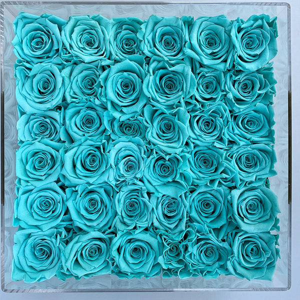 Senza Tempo  - Square Box Cristallo - Rose Tiffany