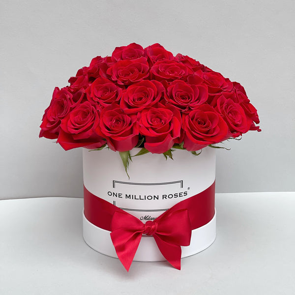 Classic Collection - Medium - Rose Rosse Sfera- Scatola Bianca