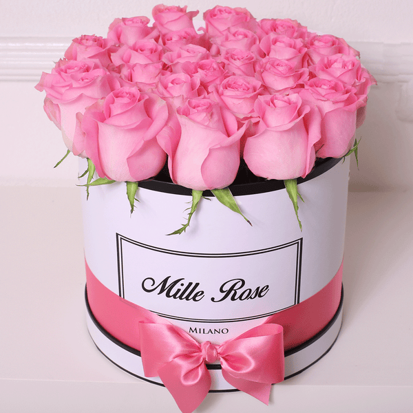 Classic Collection - Medium - Rose Rosa - Scatola Bianca