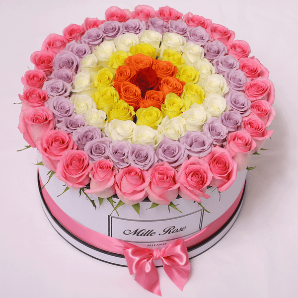 Classic Collection - One Million - Rose Rosa Lilla Bianche Gialle Arancioni Rosse - Scatola Bianca