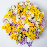 8 March Collection - One Million Box - Rose Bianco Giallo Lilla Mimose - Scatola Bianca