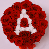 Senza Tempo - Medio - Rose Rosse e Bianche - Scatola Bianca